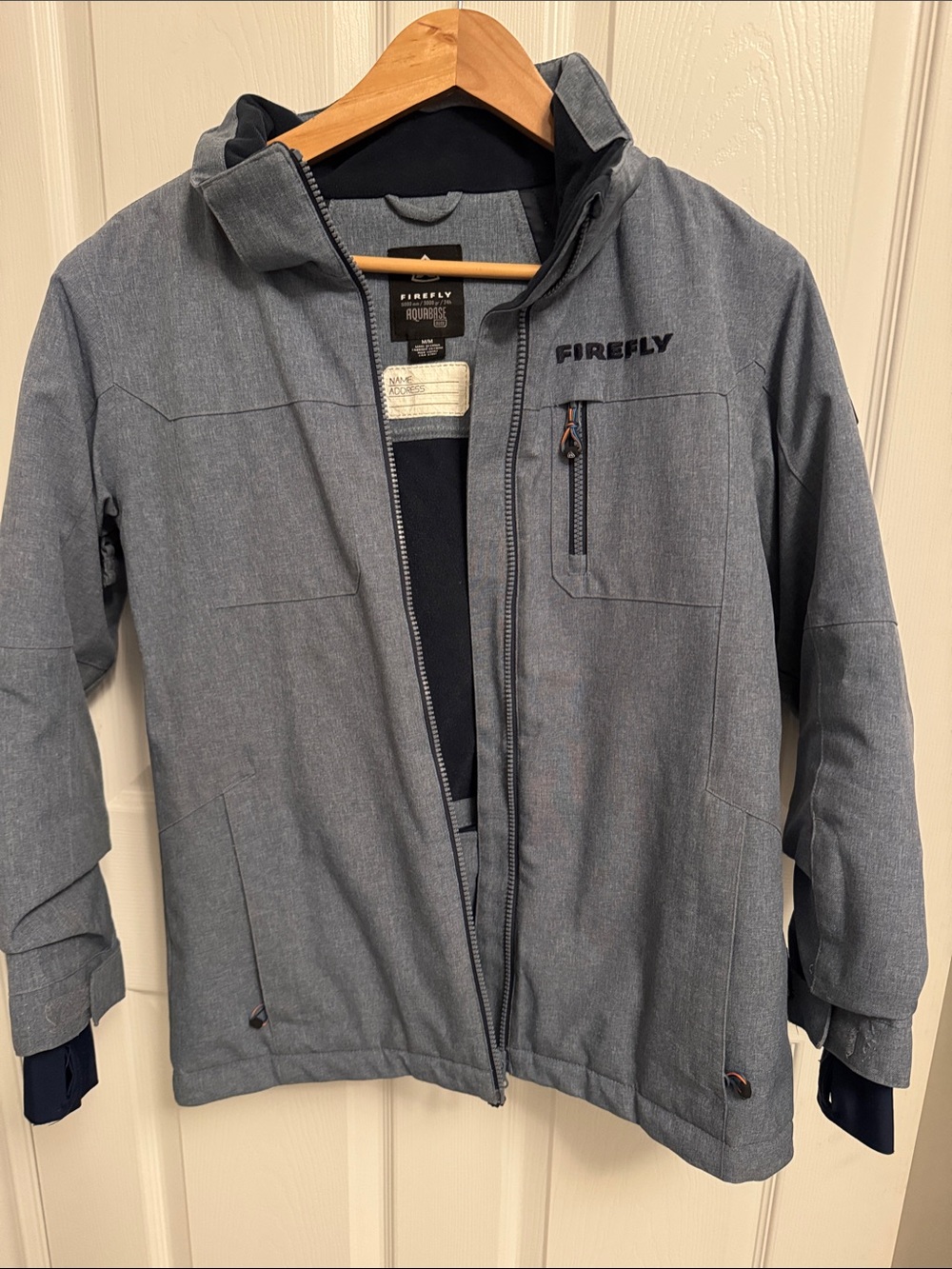 Firefly Kids' Heather Gray Hooded Rain Jacket